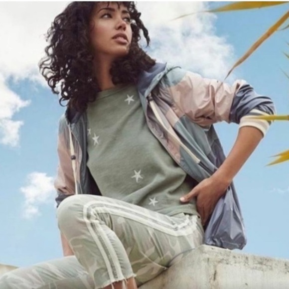 Mother The Shaker Chop Crop Fray in Desert Print SZ 30 - Picture 4 of 12